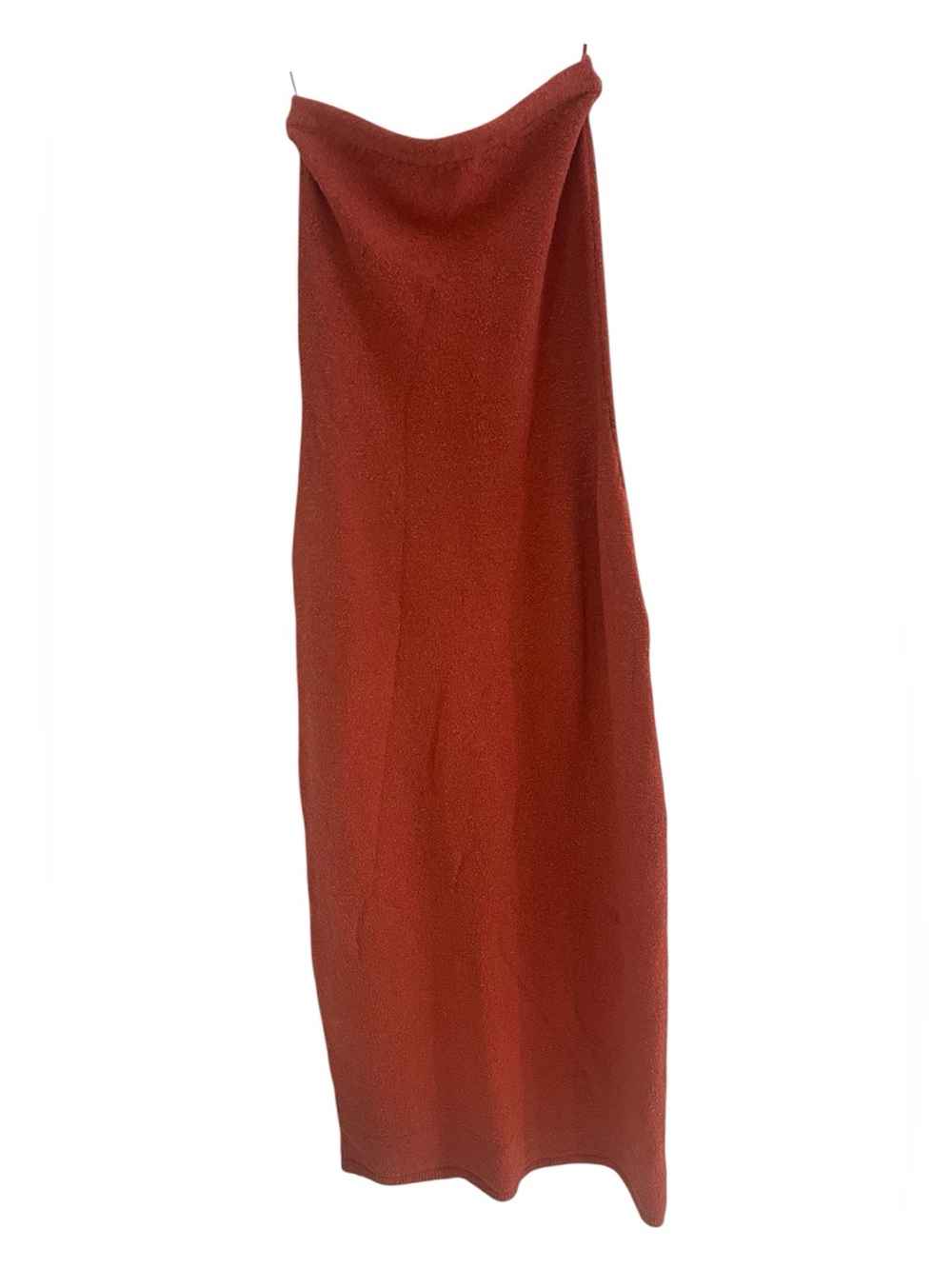 Free People Lottie Solid Sweater Dress Set NWT Dark Ginger Red XS MSRP $128 - Picture 3 of 7